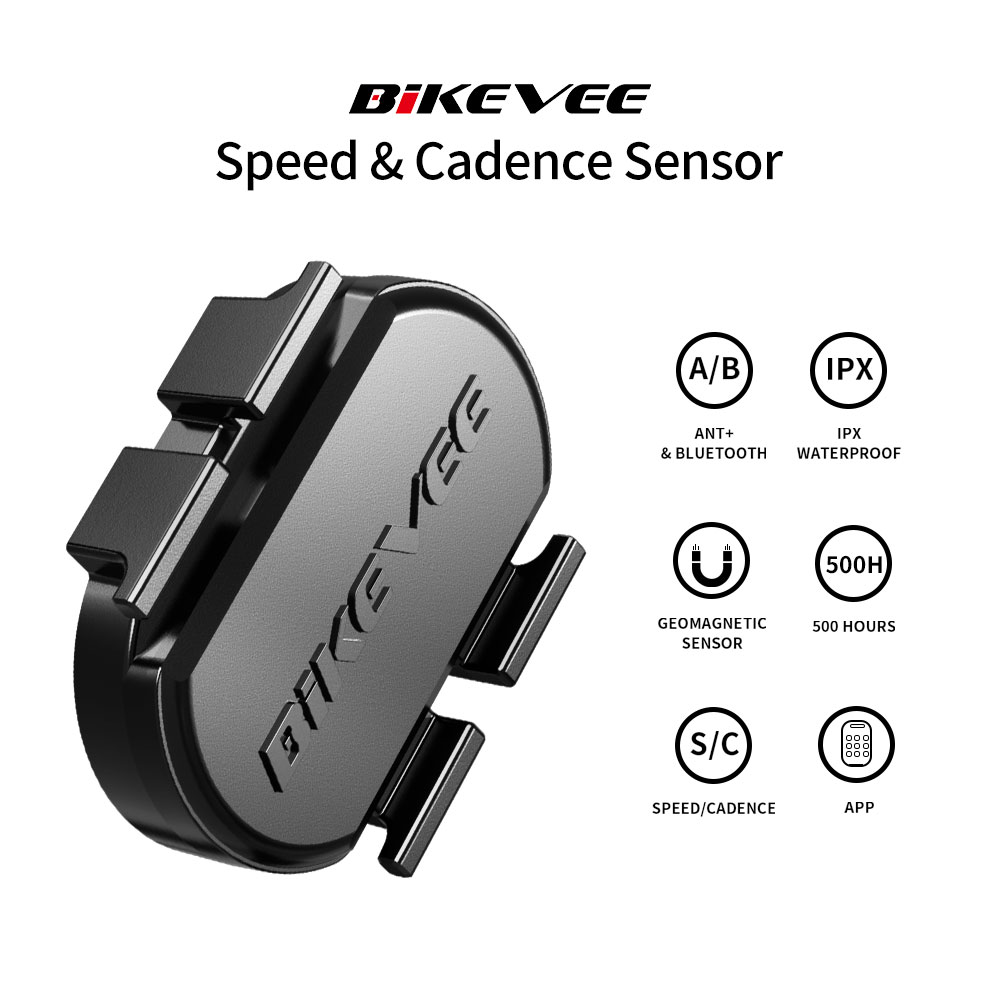 Cycling Commute - Bikevee Universeller Trittfrequenz- und Geschwindigkeitssensor für