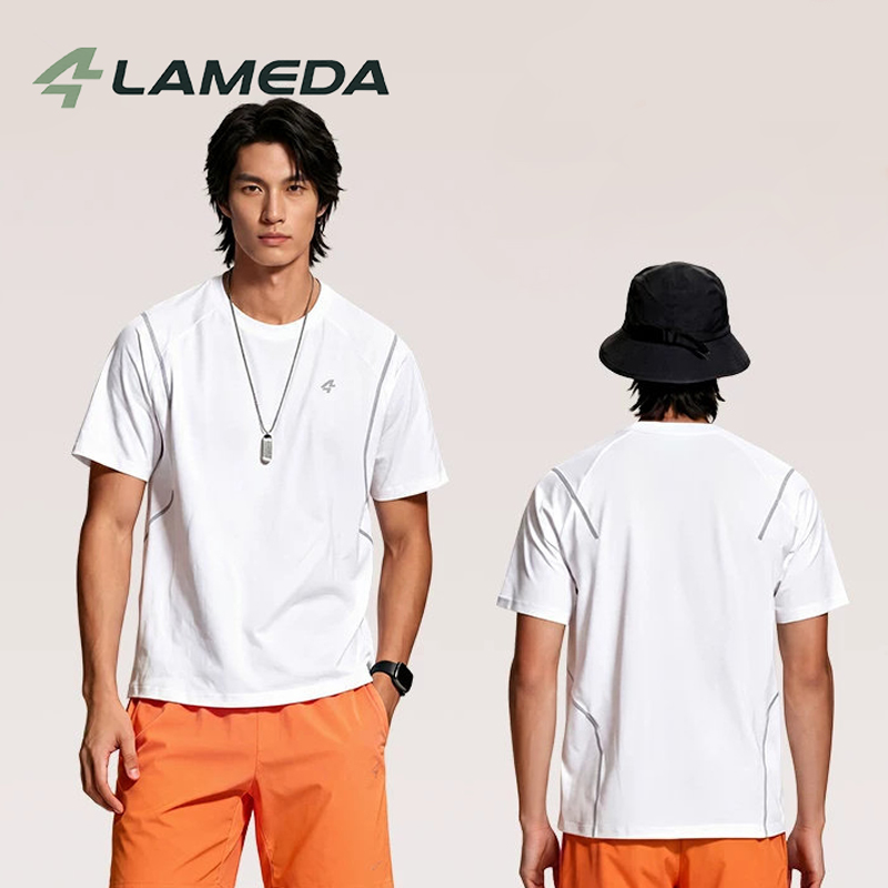 Cycling Shorts For Commute - LAMEDA Radfahren Kurzarm-T-Shirt für Herren, Outdoor-Sport,