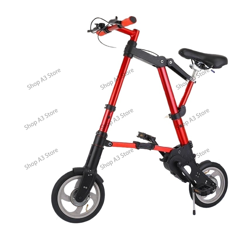 Cycling Commute Distance - 8-Zoll-Mini-Klappfahrrad Leichtes Manuelles Pedalfahrrad Kompaktes Tragbares