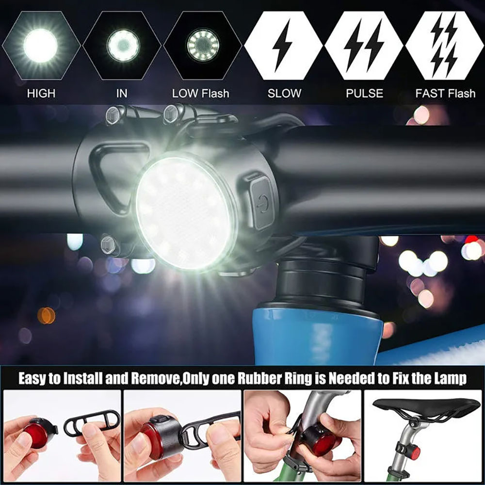 USB-Aufladbare Wasserdichte LE – Bike Light Front Rear Bewertung und Preis